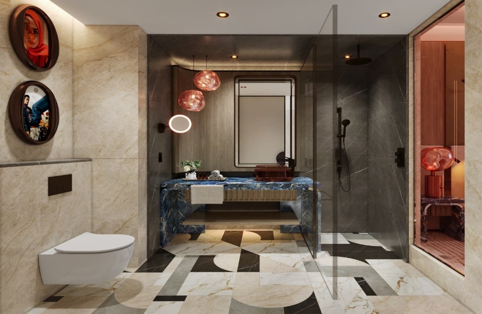 wash area