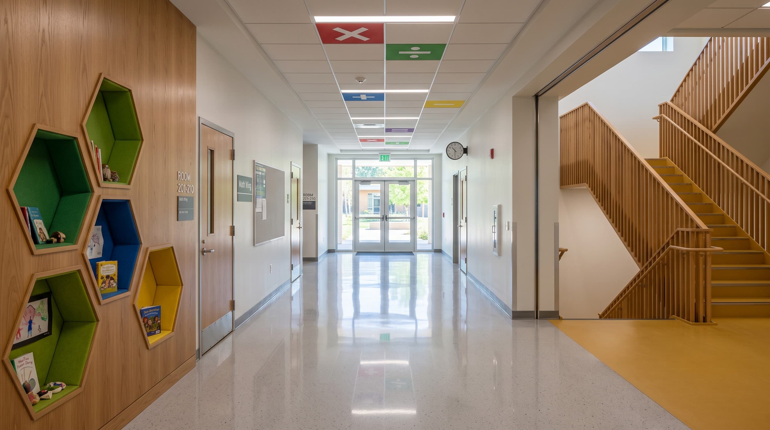 School Hallway