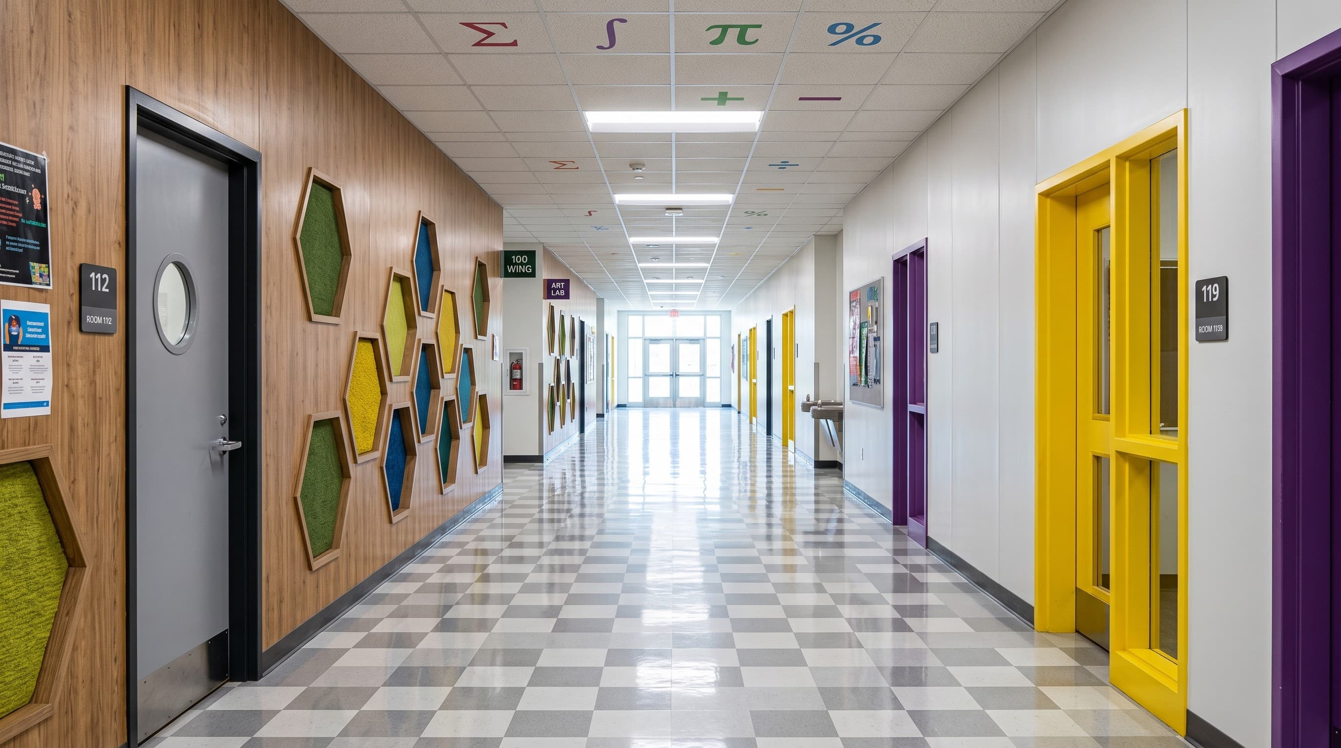 School Hallway Corridor